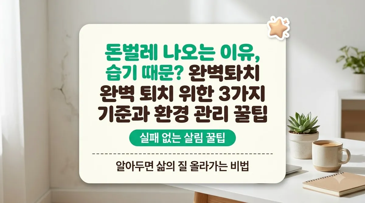 돈벌레 나오는 이유, 습기 때문? 완벽 퇴치 위한 3가지 기준과 환경 관리 꿀팁