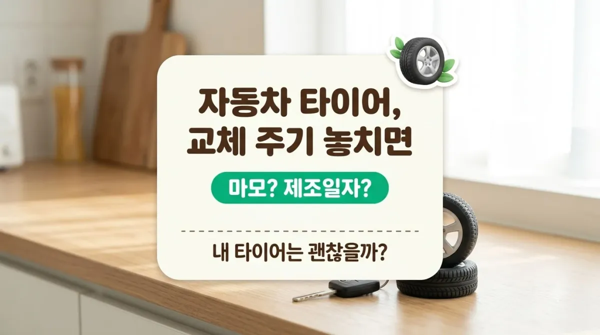 자동차 타이어 교체 주기, 마모도 제조일자 완벽 점검 꿀팁!