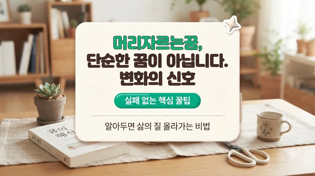 머리자르는꿈, 단순한 꿈이 아닙니다. 상황별 심리 해석과 변화의 신호