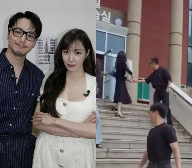 변요한 티파니 영 결혼 후 첫 부부 동반 포착 국립극장 현장